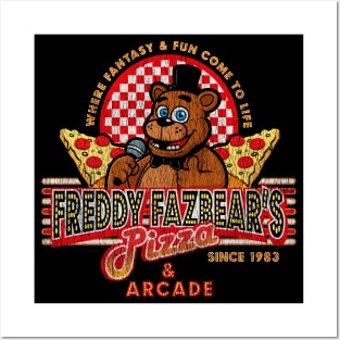 Freddy Fazbear's Pizza Since 1983 Worn Out Posters and Art